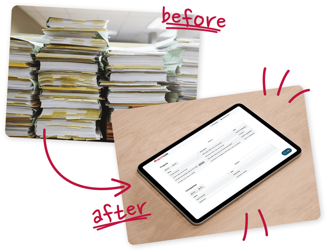 Avoid paperwork with SafetyClerk